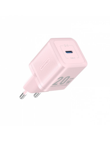 Chargeur telephone USB-C 20W charge rapide rose