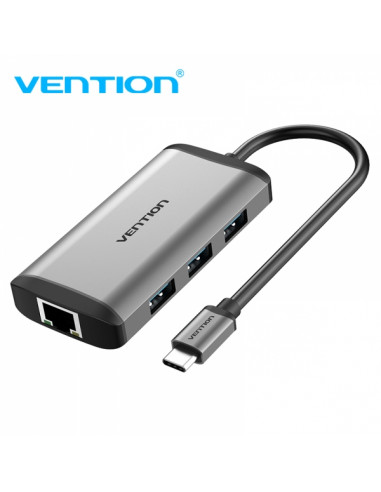 Dock USB-C vers HDMI 4k + RJ45 + 3xUSB3.0 + USB-C charge PD87W