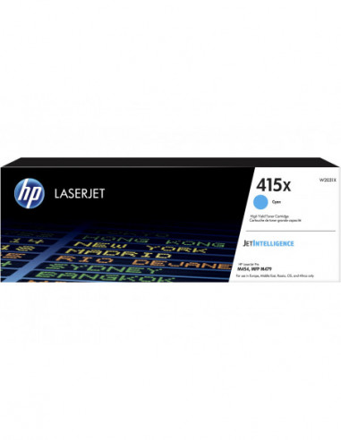 Toner ORIGINAL HP 415X cyan W2031X env 6000p