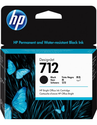 Cartouche ORIGINALE HP 712 XL noire 80ml