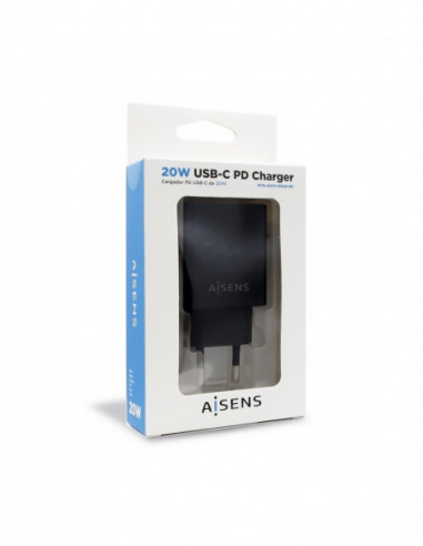 Chargeur secteur 20W max 5V 3.0A USB-C noir