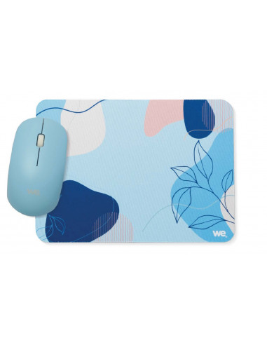 Tapis de souris + souris sans fil bleu WE POP PROMO FRIDAY