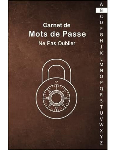 Carnet à mot de passe - repertoire- site web-