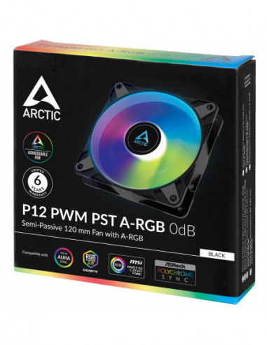 Ventilateur pour boitier 12 cm ARCTIC PST P12 PWMA-RGB