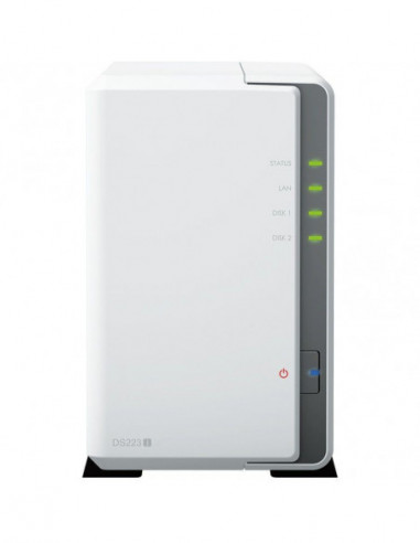 Serveur NAS SYNOLOGY DS223J -2 baies 4coeurs 1.7ghz max
