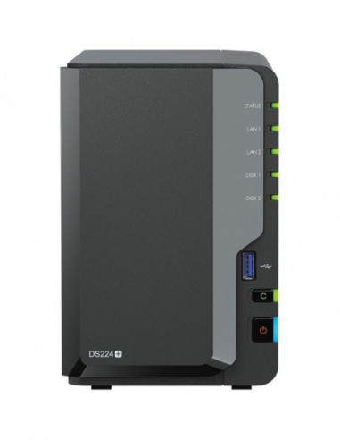 Serveur NAS SYNOLOGY DS224+ -2 baies 4coeurs 2- 2.7ghz max