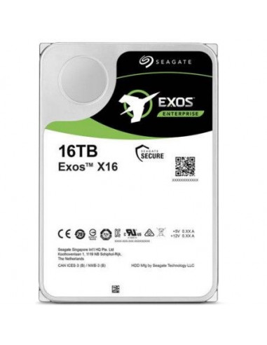 Disque dur 16 Tera SEAGATE Exos X16 ST16000NM001G 7200t 256mb 3.5