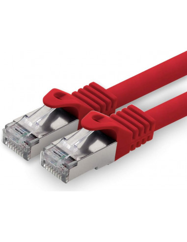 Cable RJ45 Droit FTP cat 6 3 m ROUGE