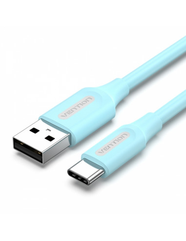 Cable USB vers USB-C 2m 60w - 3A bleu