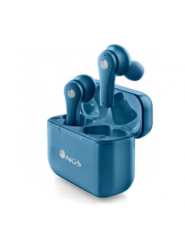 Ecouteurs micro intra-auticulaires bluetooth 5.1 TWS bleu Azur NGS