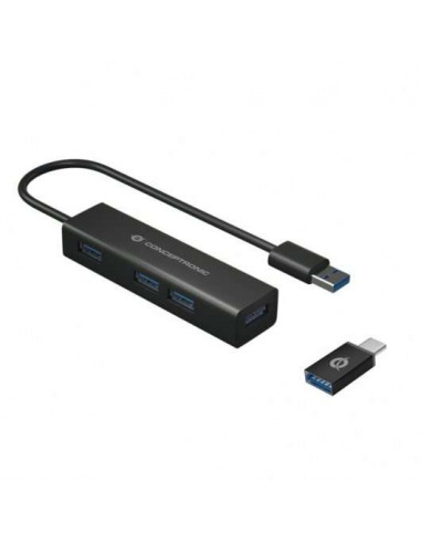 Hub USB 3.0 vers 4 USB 3.0 + USB-C + adapt USB vers USB-C