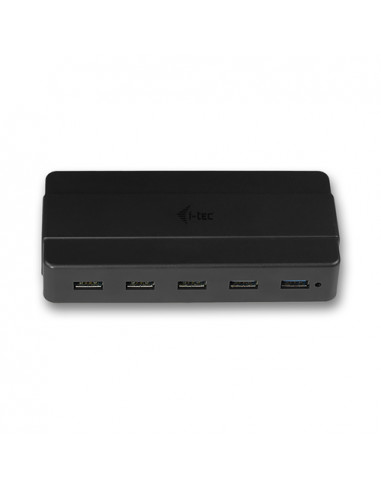 Hub USB 3.0 7 ports I-TEC noir avec alimentation