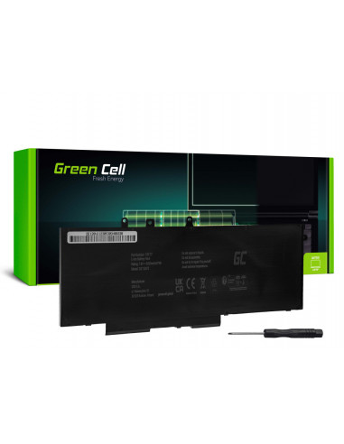 Batterie compatible DELL 93FTF GJKNX 6200mAh 7.6V GREENCELL