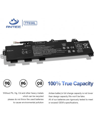 Batterie COMPATIBLE TT03XL EKO 11.6v 4850mAh 56wh