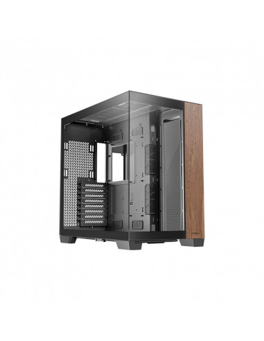 Boitier ANTEC C8 WOOD ATX vue pano 270° noir