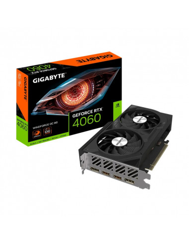 Carte graphique NVIDIA RTX 4060 GIGABYTE WINDFORCE OC 8g DDR6