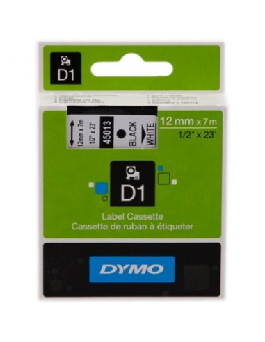 Dymo D1 - ruban d'étiquettes autocollantes - 12 mm x 7 m S0720530