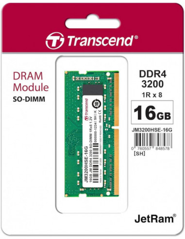 DDR4 SODIM 16gb 3200 JETRAM TRANSCEND JM3200HSE-16G