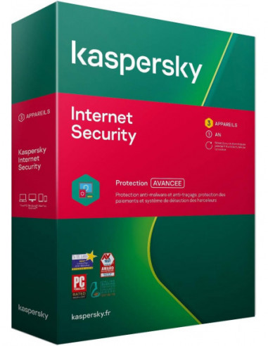Kaspersky internet security  1an 3 pc Mac PC PROMO