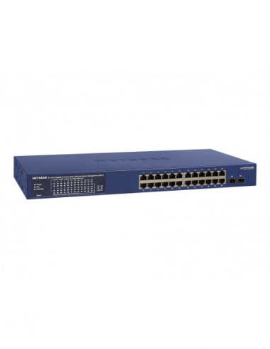 Switch 24 10/100/1000 NETGEAR GS724TPP manageable  POE+