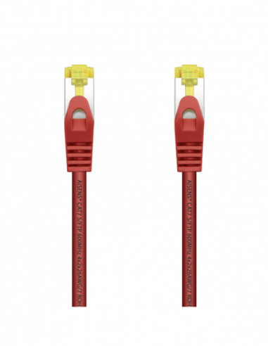 Cable RJ45 Droit LSZH  S.FTP PIMF AWG26 600mhz cat 7  1m ROUGE