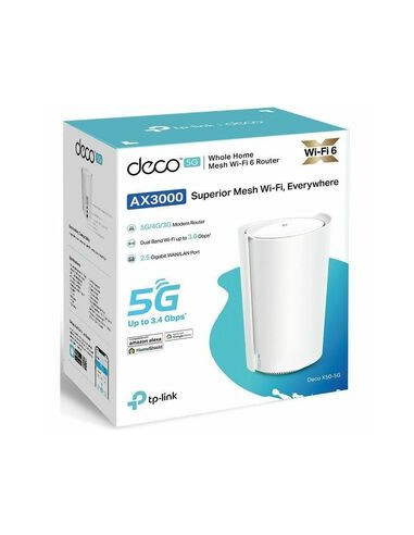 Routeur 5G wifi TP-LINK AX3000 wifi6 + 2 rj45 1gb + 1 2.5gb DECO X50-5G(1-PACK)