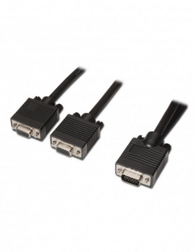 Cable VGA M vers 2 VGA F Y