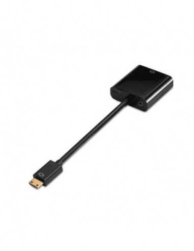 Cable adaptateur mini HDMI vers VGA femelle 15cm