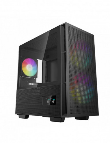 Boitier DEEPCOOL CH360 Digital noir mATX avec temperature affichée