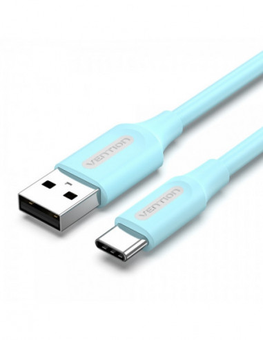 Cable USB  vers USB-C 2m 60w - 3A bleu