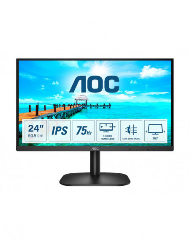 24 AOC 24B2XH 1920x1080 IPS 75hz  dvi vga BORDS FINS