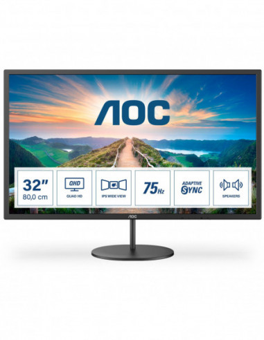 31.5 AOC QHD 2560x1440 16.9 4ms IPS hdmi DP Vesa haut parleur