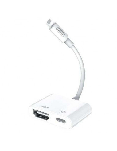 Cable adaptateur  LIGHTNING vers HDMI + USB-C  2k 1080p