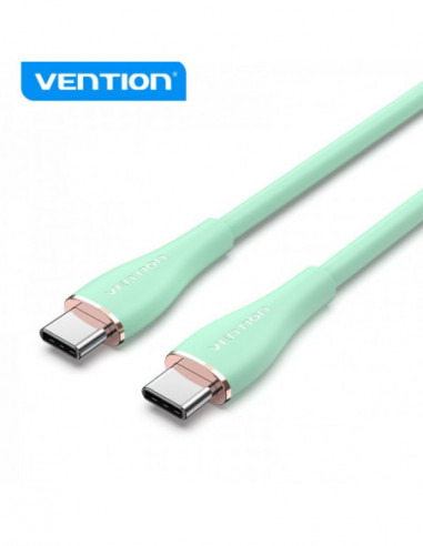 Cable USB-C vers USB-C 1.5m 5A 480mbps 100w BLEU