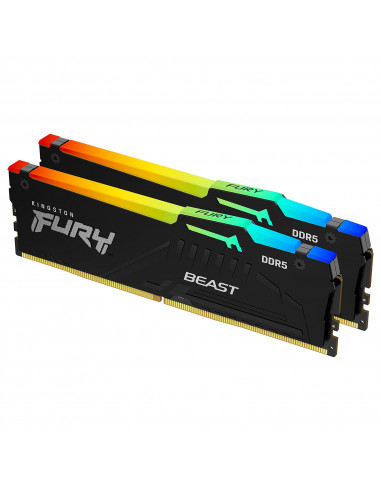 DDR5 32gb 2x16gb 5600 KINGSTON FURY BEAST RGB XMP KF556C40BBAK2-32