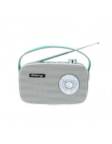 Radio 2 bandes FM AM enceinte bluetooth V5.0 lect USB mSD 3W RMS Verte + antenne