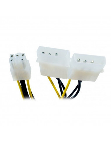 Cable alimentation 2 molex vers PCI EXpress 6pin ou 1molex vers 6pin