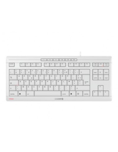 Clavier COMPACT CHERRY Stream usb blanc FR