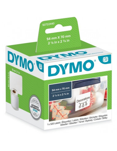 Dymo - étiquettes autocollantes polyvalentes Labelwriter - 54 mm x 70 S0722440