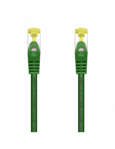 Cable RJ45 Droit LSZH S.FTP PIMF AWG26 600mhz cat 7 0.50 m VERT