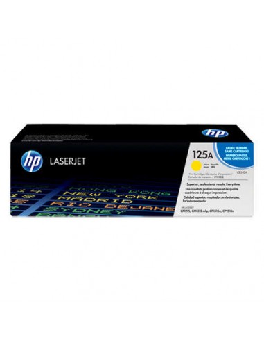 Toner ORIGINAL HP CB542A 125A JAUNE  env 1400p
