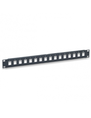 Panneau de brassage  16 emplacements rj45 nu...