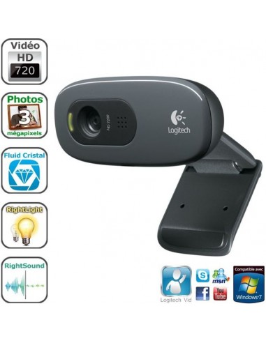 Webcam LOGITECH C270 HD avec micro  960-001063
