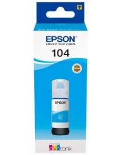 Bouteille d encre EPSON 104 CYAN 65ml