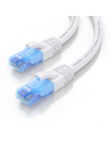 Cable RJ45 Droit FTP cat 6 10m blanc