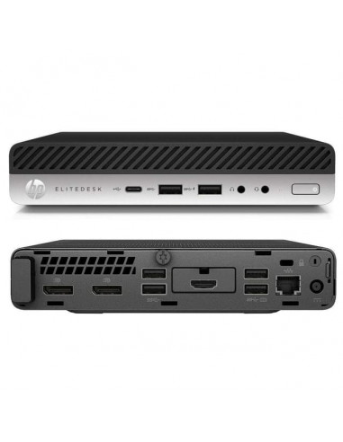 PC HP mini Elitdesk 800 G4 I5-8500T 8g SSD256g w11 pro DP RECONDITIONNE