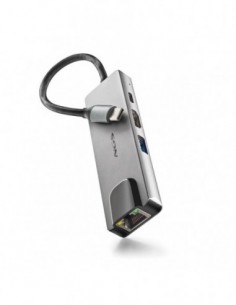 Hub USB-C vers  LAN RJ45 HDMI USB3.0  USB-C charge 100w