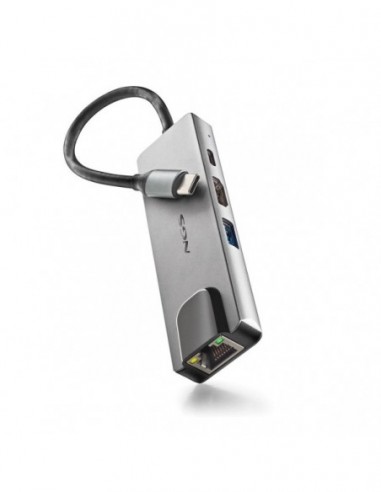 Hub USB-C vers  LAN RJ45 HDMI USB3.0  USB-C...