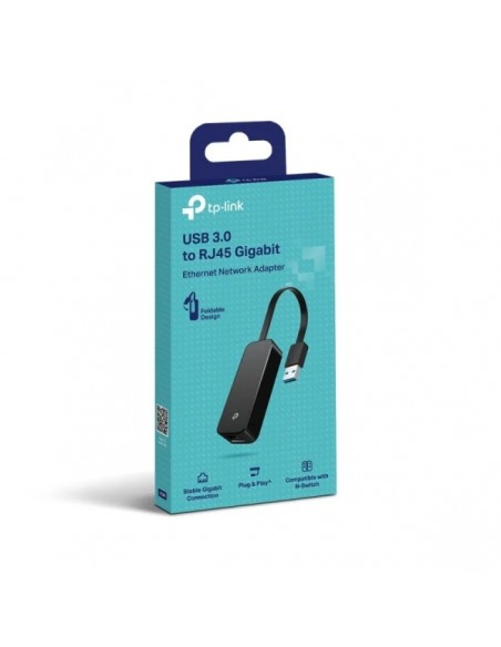 Adaptateur USB3.0 vers RJ45 ethernet 10/100/1000 TPLINK  NOIR UE306