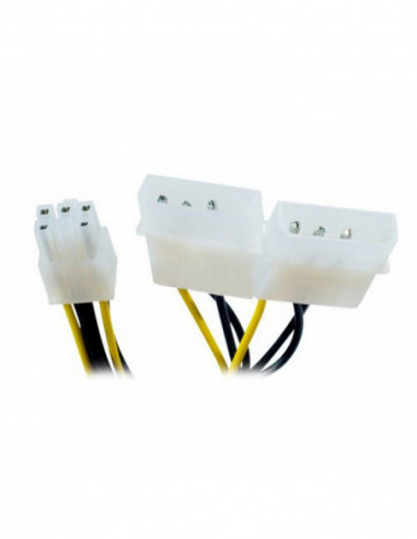 Cable alimentation 2 molex vers PCI EXpress 6pin ou 1molex vers 6pin